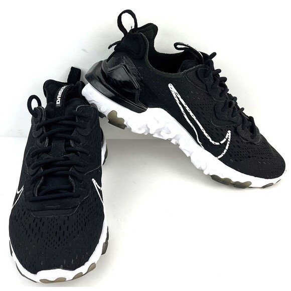Nike React Vision D/ms/x Black & White Shoes Sneakers Mens Size 7 - Picture 6 of 11